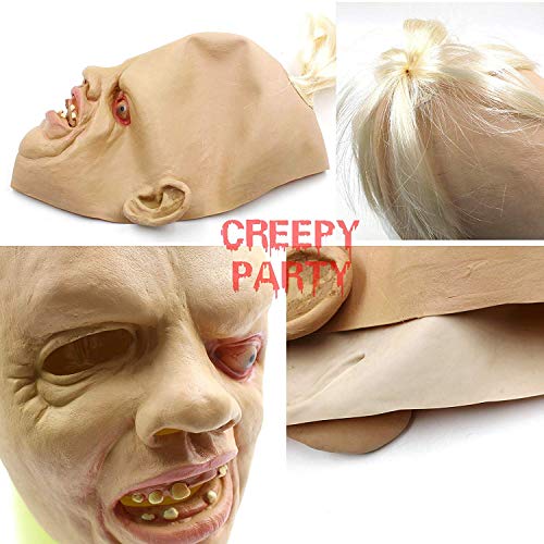 CreepyParty Fiesta de Disfraces de Halloween Máscara de Cabeza de Látex Goonies Sloth
