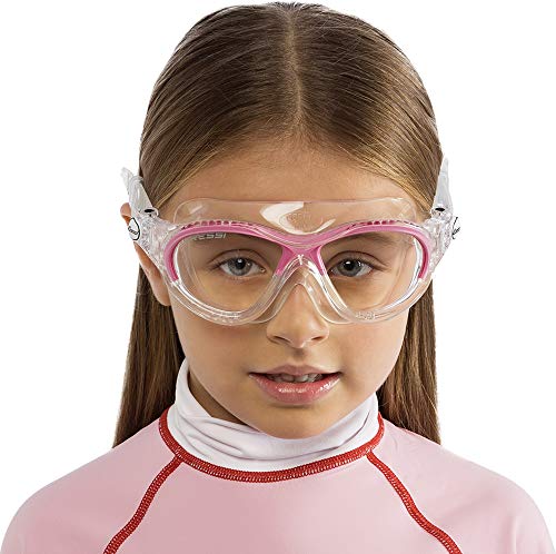 Cressi Cobra Kid Gafas de Piscina para Niños, Color Transparente / Rosa, Talla Única