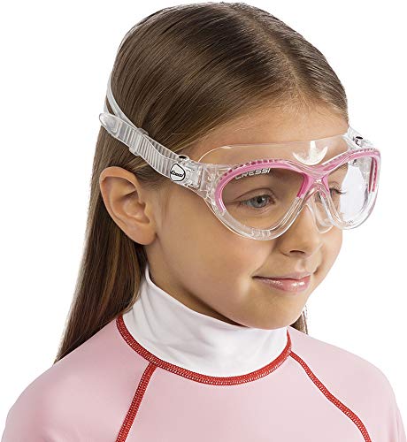 Cressi Cobra Kid Gafas de Piscina para Niños, Color Transparente / Rosa, Talla Única