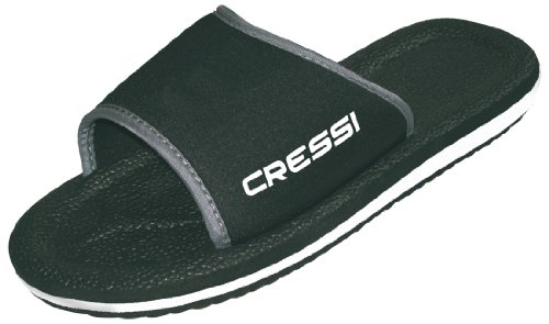 Cressi Lipari, Zapatillas de Playa y Piscina Unisex, Negro, 42 EU