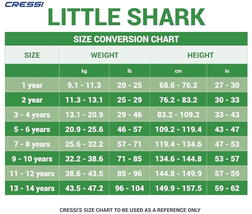 Cressi Little Shark Shorty Wetsuit - Monoshort infantil en tejido elástico y neopreno de 2 mm, Junior Unisex