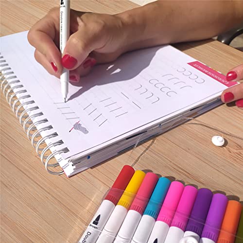 Cuaderno Lettering Para Aprender A Dibujar y Rotular - Caligrafía Creativa - 141 Páginas Con Ejercicios Para Estimular Tu Imaginación y Creatividad: Taller Iniciación al Lettering