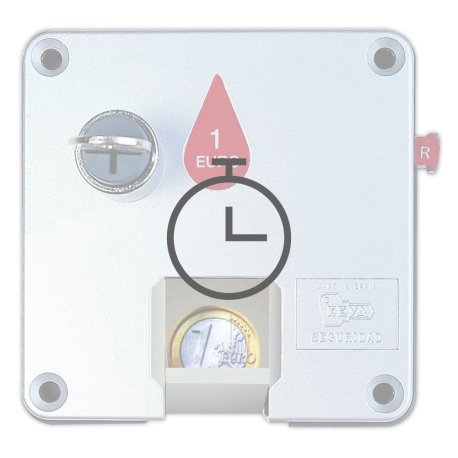 CubetasGastronorm - Montaje de cerradura para moneda en puerta de taquilla - 081452