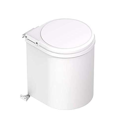 Cubo de basura redondo y giratorio para armario de cocina - Capacidad 13L