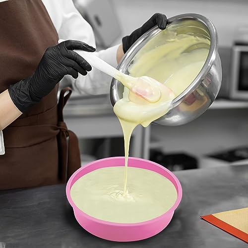 Cucimfew Molredondo para tartas - Molcon silicona antiadherente 10 pulgadas | Utensilios cocina para hornear, molpara tartas queso, espumas,