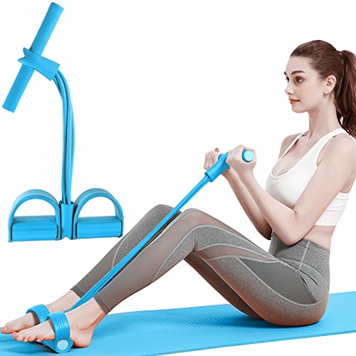 Cuerda de tensión multifunción, bandas de resistencia de tubo con asas, equipo de ejercicio para sentarse, gimnasio en casa, recortadora de abdomen