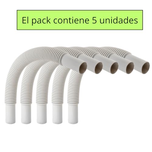 Curva flexible de tuo PVC para instalaciones eléctricas, tubo flexible PVC para saltos o curvas en instalaciones eléctricas exteriores (16mm)