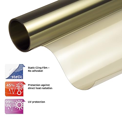 d-c-fix vinilo para ventanas cristales - protección solar - lámina película estática UV anti sol termico pegatina papel aislante calor 90 x 200 cm