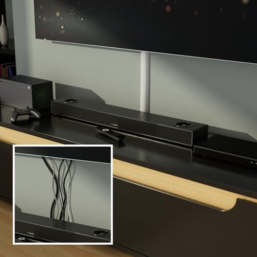 D-Line Maxi 1M5025W, Canaletas decorativas para cables de TV, Una solución cómoda que organiza y cubre los cables de TV en la pared - 50 x 25 mm y 1 metro de longitud en color blanco