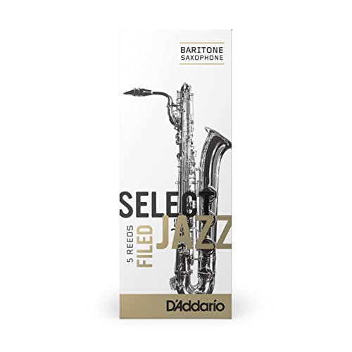 D'Addario Rico Select Jazz Reed for Baritone Sax, Filed, 3 Soft