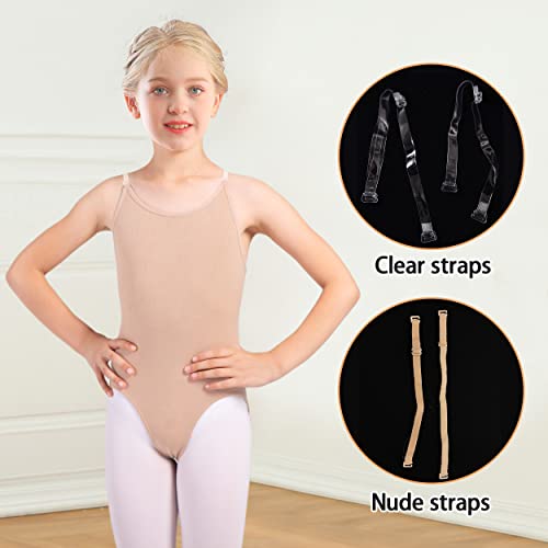 DANSHOW Leotardo de ballet camisola para niñas Leotardo de danza para mujer Ropa interior desnuda sin costuras(XJ8A13)