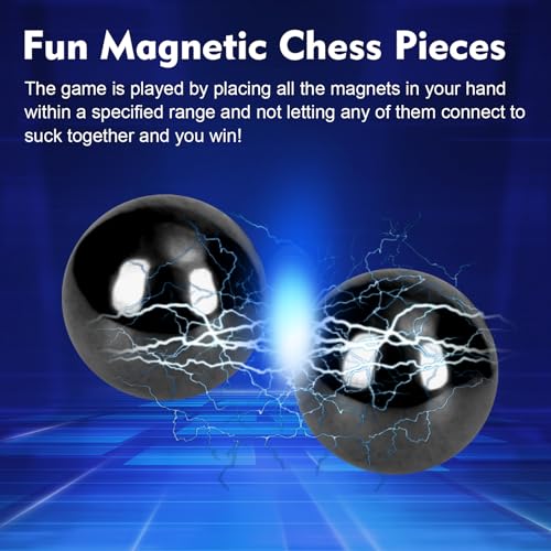 DAOUZL Magnetic Chess Game, Juego de Ajedrez Magnético, 24 Piezas Magnéticas con 1 Ruleta de Castigo, Juego de imanes de Mesa, Magnetic Juego de Ajedre para Reuniones Familiares y Viajes