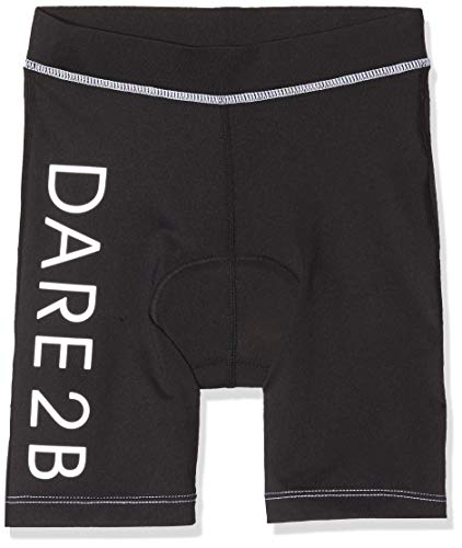 Dare 2b Gradual Short – Pantalón Corto de Ciclismo para niño, Unisex niños, DKJ400 800C09, Negro, FR : M (Taille Fabricant : 9-10)
