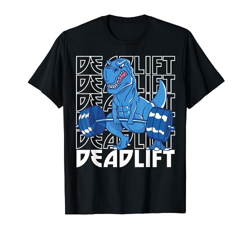 Deadlift Dinosaurio Powerlifting Bodybuilding Camiseta