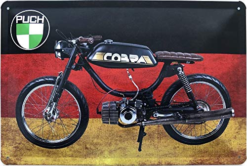 Deko7 Cartel de chapa 30 x 20 cm Moto Puch Cobra – Alemania