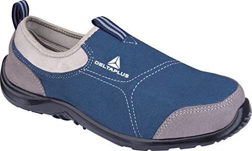 Delta plus Calzado - Zapato Poliester algodón Suela Poliuretano Talla 40 Gris Azul