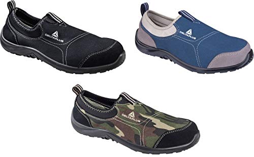 Delta plus calzado - Zapato poliester algodón suela poliuretano talla 43 gris azul
