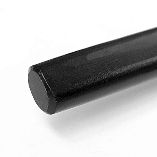DEPICE Bokken Negro, Aprox. 101 cm. Peso: Aprox. 700 g, Lacado en Negro, Incluye Tsuba, japonés, Iaido Aikido Aikido