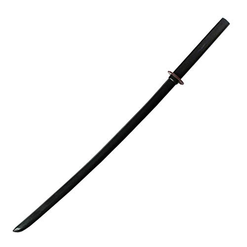 DEPICE Bokken Negro, Aprox. 101 cm. Peso: Aprox. 700 g, Lacado en Negro, Incluye Tsuba, japonés, Iaido Aikido Aikido