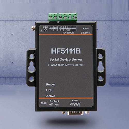 DEWIN Servidor en Serie, HF-5111B Servidor de Red en Serie HF-5111B Servidor en Serie 3 en 1 RJ45 RS232/RS485/RS422 a DTU de Servidor en Serie Ethernet