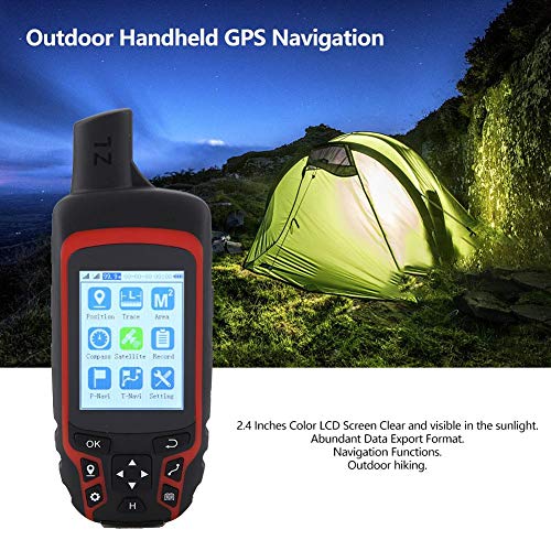 DEWIN Unidad GPS de Mano para Exteriores, A6 Navegador GPS de Mano USB Recargable Senderismo GPS Localizador Rastreador