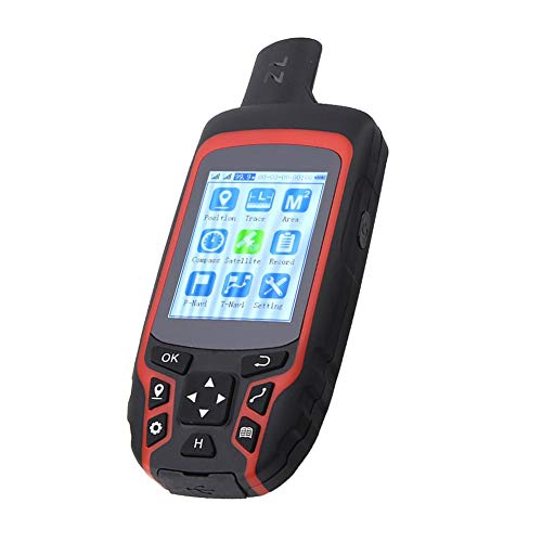 DEWIN Unidad GPS de Mano para Exteriores, A6 Navegador GPS de Mano USB Recargable Senderismo GPS Localizador Rastreador