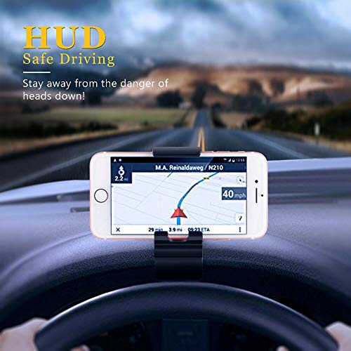 DFV mobile - Car GPS Navigation Dashboard Mobile Phone Holder Clip for GiONEE F100 (2016) - Black