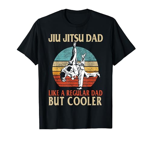 Día del Padre Jiu Jitsu Papá Entrenamiento Padre Vintage Divertido Camiseta