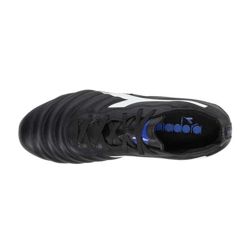 Diadora Brasil Elite 2 LT LP12 - Zapato de fútbol para suelo firme, ultra suave, resistente al agua, parte superior de piel de becerro de grano completo, forro de tela no elástica, forro de talón de