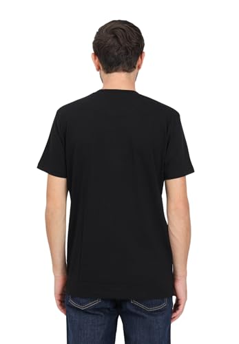 DIADORA Camiseta negra con logotipo de hombre, Negro , XXL