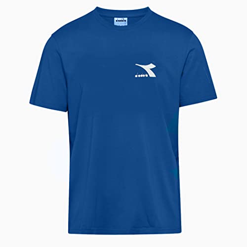 Diadora SS - Camiseta Corre CC para hombre, de algodón, color liso, con logotipo 102.178748, Optical White, 3XL