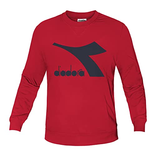 Diadora - Sudadera Sweatshirt Crew Logo CHROMIA para hombre, Tango Red, XXL