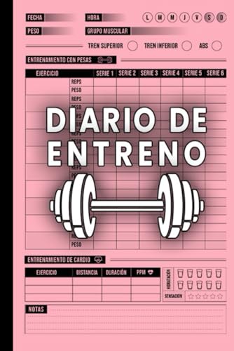 Diario de Entreno: Registro de Fuerza y Cardio para Mantener la Forma Física | 120 Páginas Para Anotar Todos Los Detalles