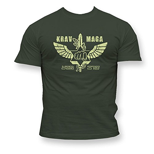 Dirty Ray Artes Marciales MMA Krav Maga Camiseta Hombre T-Shirt K49 (XL)