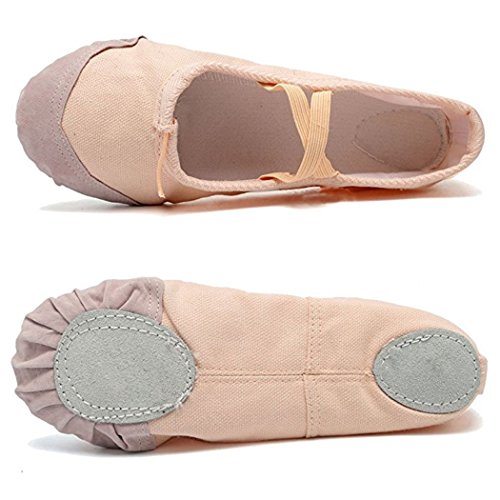 DoGeek Transpirable Zapatos de Ballet Zapatillas de Ballet de Danza Baile para Niña (32 EU, Rosa 2)