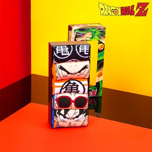Dragon Ball Z Calcetines Hombre - 5x Pack Calcetines Hombre - Talla 40-46, Calcetines Algodon Hombre - Regalo Navidad