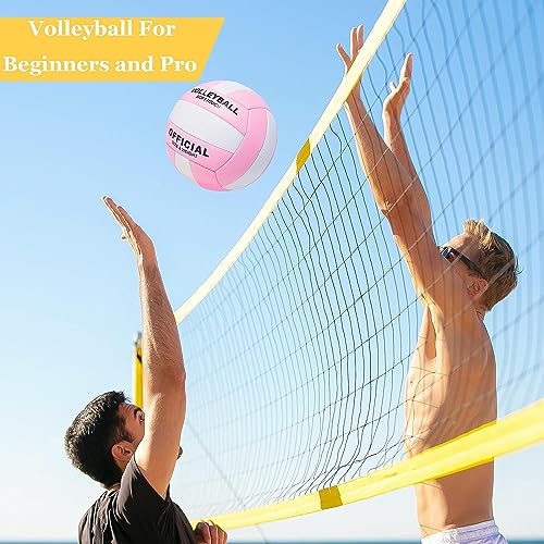 DRSUMLF Voleibol oficial tamaño 5, kit de voleibol, voleibol, voleibol de playa, voleibol de piscina, voleibol para playa interior y exterior, entrenamiento de voleibol, competición