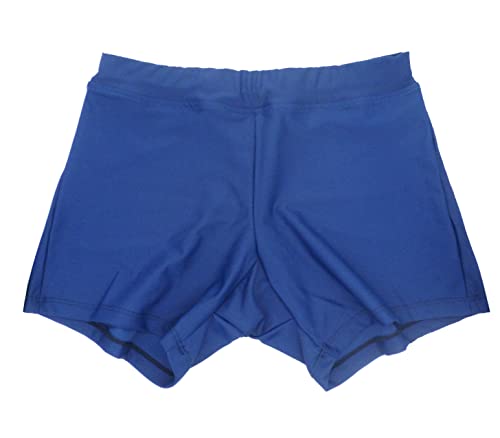 Dtone Pantalón corto para niña para danza gimnasia, pantalones cortos de gimnasia con purpurina brillante, azul marino, 5-6 Años