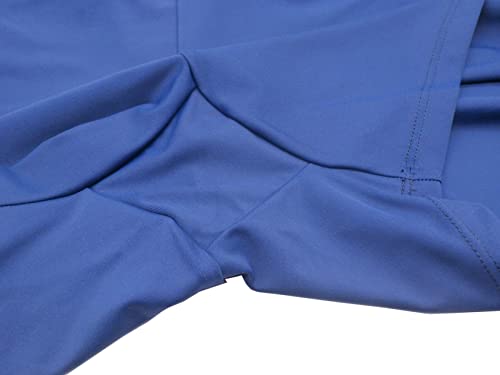Dtone Pantalón corto para niña para danza gimnasia, pantalones cortos de gimnasia con purpurina brillante, azul marino, 5-6 Años