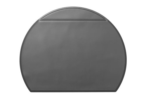 Durable 729001 Almohadilla de escritorio media redonda (650 x 520 mm) negra