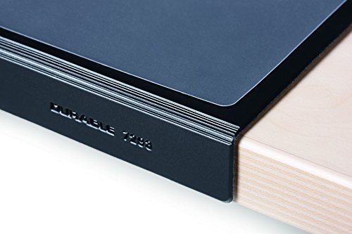 Durable 729301 Vade de escritorio 650x500mm con protección transparente para el borde negro