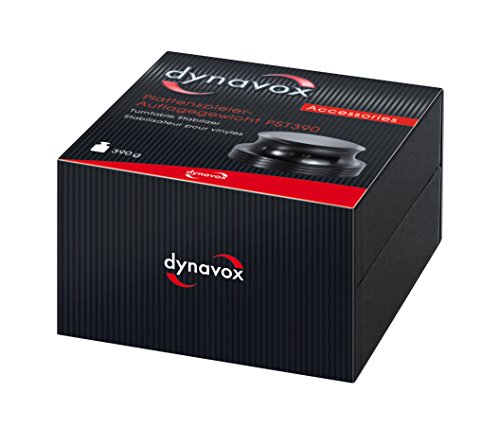 Dynavox Tocadiscos PST420, Peso de Apoyo de Aluminio para Tocadiscos, Peso 420 g, Color Negro