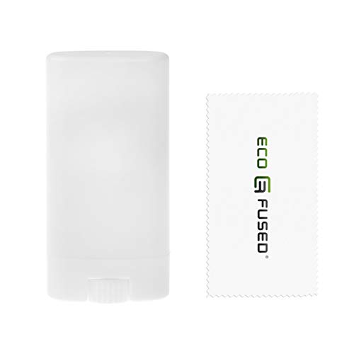 Eco-Fused Paquete de 10 recipientes ambientadores - Blanco - 0,5 oz (15 ml) - 60 Pegatinas grabables - Mecanismo de torsión - Contenedores de cosméticos Recargables para ambientador casero, Blanco,