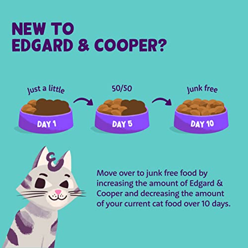 Edgard & Cooper Pienso Gatos Esterilizados o Activos Comida Gatos Adultos Natural Sin Cereales 2kg Pollo, Fácil de digerir, Alimentación Sana Sabrosa y Equilibada