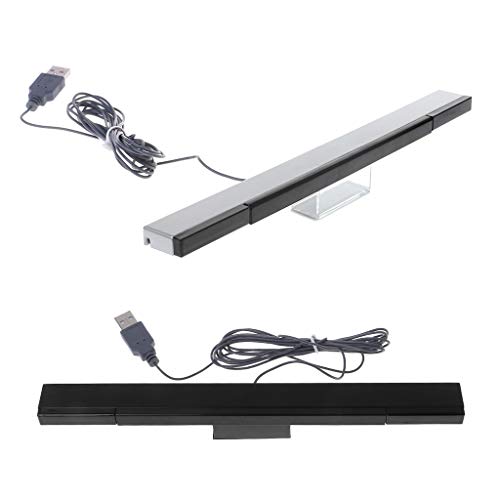 ehbn9 Inductor Receptor de Barra de Sensor Remoto con Cable de Rayos Infrarrojos Compatible con Wii Remote Game Accessories Grey