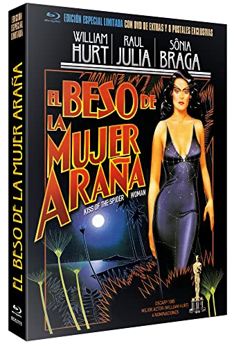 El Beso de la Mujer Araña BD + Edición Especial con DVD de Extras + Funda + 8 Postales 1985 O Beijo da Mulher Aranha (Kiss of the Spider Woman) [Blu-ray]