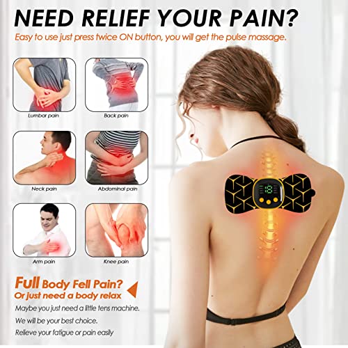 Electroestimulador muscular,Electroestimulador TENS,TENS EMS para terapia de alivio del dolor con masajeador de pulso eléctrico