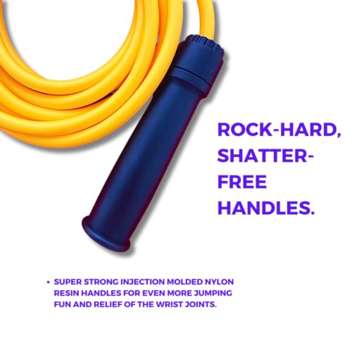 Elevate Gravity Heavy Rope - Cuerda de salto profesional con una longitud ajustable de hasta 3 mt, thickness 10 mm, peso 0,5 kg. Mango de resina de nailon moldeado por inyección súper fuerte