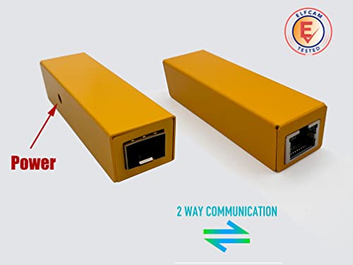 Elfcam® - Mini Convertidor Fibre Ethernet, Convertidor Gigabit RJ45 / Módulo Mini-GBiC SFP Multimodo / 0,55-20KM (Lot 1)