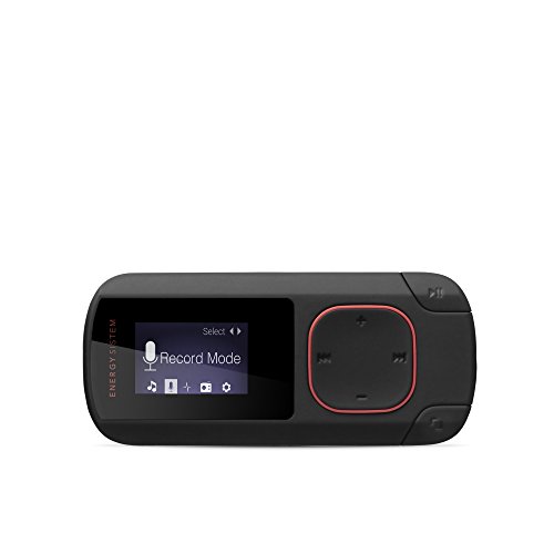 Energy MP3 Clip Bluetooth Coral - Reproductor MP3 (8 GB, Clip, Radio FM y microSD), coral